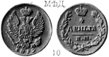 Александр 1 / Медь / Деньга ЕМ 1819