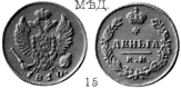 Александр 1 / Медь / Деньга КМ 1810