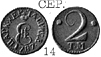 Екатерина 2 / 2 копейки ТМ 1787 / Таврическая монета / Серебро